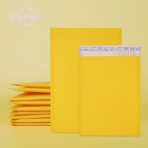 프리미엄 무광 에어캡 택배봉투 안전봉투 10개입 옐로우 1호 (14x20), 크기_무광안전봉투 옐로우1호 10매