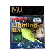뮤 코리아 뽈락 볼락 루어 플로팅 던질찌 캐스팅볼 축광 케미 장착 라이팅볼 채비 집어등, 뮤 라이팅볼 6.0g노랑