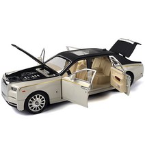 롤스로이스 팬텀 다이캐스트 1:24 스케일 피규어 모형 장난감, 아이보리