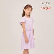 캣앤잭 밤비노x캣앤잭 소매 펀칭 자수 원피스_5C64994_MBP