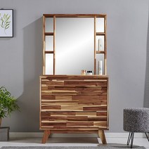 아카시아원목 18T 800 3단서랍 입식화장대