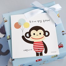 디자인아지트 [주문제작]카드 생일 뭉치, 풍선, 1개