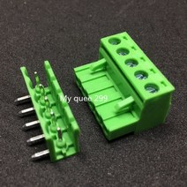 100 세트 2EDG 5.08mm 플러그 + 소켓 2P 3P 4P 5P 6P 7P 10P (90 도 구부러진 다리) 스플라이스 커넥터 터, 04 5P