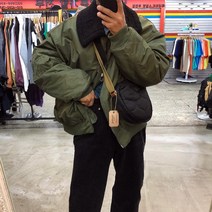 디퍼 무스탕 MA1 왕봄버 오버핏 항공점퍼
