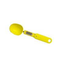 500g0.1g 휴대용 숟가락 규모 lcd 디지털 주방 식품 커피 설탕 그램 교수형 계량 도구에 대한 전자 측정 그램, 노랑
