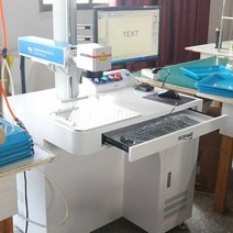 광섬유 금형 부품 명판 로고 레이저 조각 코딩기계, 20W   레이저 섬유