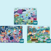 4세 유아 직소퍼즐 숲속의 공주님 아동교구 100피스퍼즐 두뇌개발 우드퍼즐
