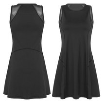 테니스원피스 여자 테니스 복장 운동복 Criss-Cross Back 민소매 골프 배드민턴 스포츠 휘트니스
