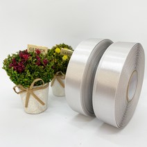 포장 리본 끈 제이제이리본 고밀도주자 2롤 45M (20mm 25mm), 25mm, 은색