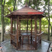 정자 팔각정자 육각정자 나무102864, 단층육각정자 + 14기둥