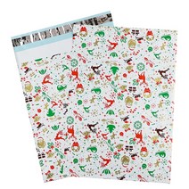 택배 비닐 종이 상자 박스 팩 크리스마스 봉투 10PCS 10x13 quot25x33cm 포장 셀프 인감 저장 의류 메일러 가방, [03] Halloween 02