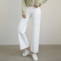 마이시즌 여성 모찌 베이직 밴딩 슬랙스 일자 팬츠