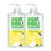 슈가버블 친환경 에코 주방세제 레몬크러쉬 940ml x2, 단품