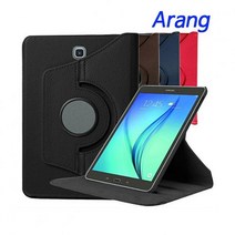 비즈모아코리아 갤럭시탭E 8.0 SM-T378S T378KT378L T375 회전스탠드 태블릿 커버형 케이스, T375 T378 회전케이스-블랙