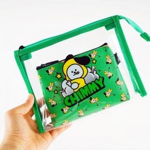 ForU772 방탄굿즈 파우치 PVC 케이스 보관함 봉제필통 화장품 여행용