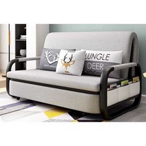 접이식소파베드 2인용 가로형 매트리스 침대형 심플, 폭1.66m스폰지5cm+코코넛팜2cm