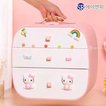 성림아크릴 큐티 수납 머리끈 정리함 악세서리 헤어핀 양말 정리 소품 보관함 여아선물용