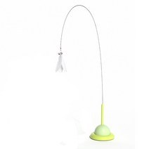 고양이 셀프 하이 듀얼 사용 분리형 막대 티저 스틸 와이 벨 빨판 고정 애완 동물 용품대화형 장난감 용품, 03 C