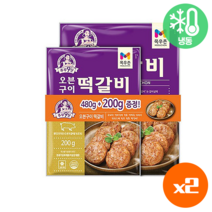 목우촌 오븐구이 떡갈비 480G+200g, 2개, 680g
