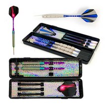 선수용 개인용 PVC전자 다트핀 세트 수납케이스포함, 블루