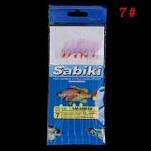 칸지 가프 문어 헤루질 갈고리 어포기6개/대 Simulated Fish Skin String Hooks Sabiki Rig for Sea 빛나는, 01 07