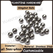 짐볼 50Pcs 직경 0.5mm ~ 4mm SUS304 스테인레스 스틸 공 사냥 Slingshot 정밀 철강, 13 3.5mm (50Pcs)