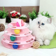 말썽쟁이여름 디스크볼 고양이 장난감 냥냥펀치 놀이기구 공 사냥놀이 토이볼 놀이 공놀이 턴테이블 혼자놀기, 스카이