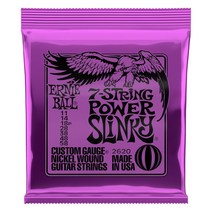 [정규품] ERNIE BALL 2620 일렉트릭 기타 현 7현 (11-58) 7-STRING POWER SLINKY 파워·슬링키
