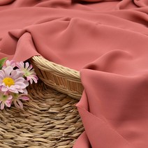 모스크레이프 도비 원단 무지 천 로즈 핑크, 로즈핑크