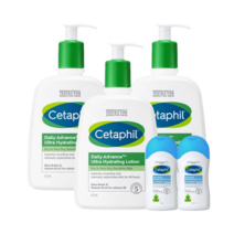 세타필 데일리어드밴스 울트라하이드레이팅 바디로션 무향, 473ml, 3개