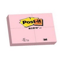 3엠 글씨쓰기편한 줄무늬 메모지 노트 포스트잇4p 접착메모 떡메모지 잘붙는