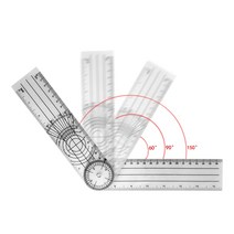 0-140mm 360도 각도계 각도 의료 척추 각도 눈금자 각도 경사계 눈금자 각도기 각도 파인더 측정 도구, 한개옵션0