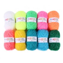 마마니트 해맑은수세미실 10볼(800g 대용량) 세트, 형광톤 10볼 800g 1세트