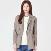 [지센창원] 여성 잔체크 반더블 자켓 ZISHEN LFJKN201
