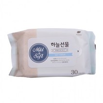 하늘선물물티슈30매335 휴대용 요양병원 하늘선물 물티슈 판촉물, 단품