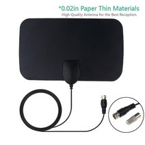 TVS 안테나 디지털 4K 독일 와이파이 인테리어 스마트 20Dbi DVB-T2 50 자유 채널 신호 수신기, 한개옵션0