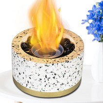 가정용불멍난로 에탄올 불멍 램프 가정용 실내용 벽난로 난로 알콜 tabletop fire pit Bowl 실내 미니 fire pit table top fire pit table, 하얀