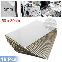 스티로폼단열재 벽단열재 열반사단열재Uxcell-50cm x 30cm 방음 단열 매트 자동차 밴 데드닝 후드 9 개/12, [11] 5mm18pcs Alumina