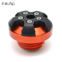 M20 x 2.5 CNC 엔진 오일 필러 캡 연료 충전 탱크 커버 DUCATI Monster 1200 1200S 821 DIAVEL Multistrada 2014-, [05] orange