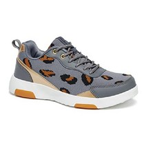 OrthoComfoot 여성용 정형 외과 신발 아치 지원 운동화 신경 병증 회복 내전 중족골통 건막류 Orthaheel 그레이 / 화이트 사이즈 8.5, 5.5-6, W4-그레이