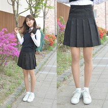 교복몰 백합주름치마 블랙 전체 주름 교복치마 교복 스커트