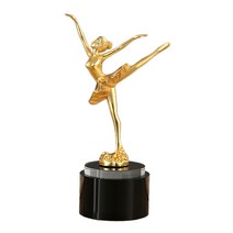 QDY 수상 트로피 아카데미 시상식 댄스 트로피 사무실 장식 사무실 파티 용품 상 트로피, 22cm, 결정