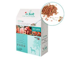 노령견 노견 사료 소화잘되는 말랑한 사료, 1.2kg