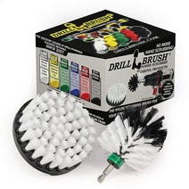 Drill Brush Power Scrubber by Useful Products 카약 - 청소 용품 드릴 브러시 래프트 보트 카누 공기 주입식 액세서리 선체 클리너 연못 찌꺼기, White