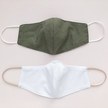 달라홈 여름용 린넨 코튼 매쉬 마스크 국내산 숨쉬기 좋은 얇은 무지 여름 면마스크