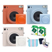 [당일발송] 정품 후지필름 인스탁스 스퀘어 SQ1+필름40장+전용가방+선물2종, 테라코타오렌지