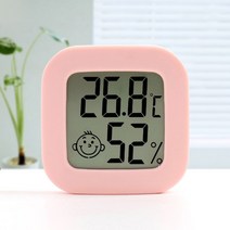 온도기 파스텔 미니 디지털 온습도계 실내온도계 핑크-72394EA, 1, 본상품선택