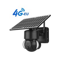 U박스-5x 광학 줌 7x 전자 태양 PTZ 카메라 와이파이이 야외 4G Sim 카드 양방향 오디오 플러드 야간, 02 블랙 4G-EU_03  64G Card
