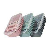 김치푸쉬앤컷 김치자르미 김치컷팅기 김치통 밀페용기 / 김치자르고 보관까지 한번에 냄새안나는 김치통, 핑크