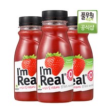 [풀무원녹즙]매일배송 아임리얼 스트로베리 주5회x4주분(총20병), 20개, 190ml